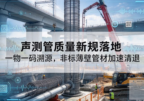 崇左声测管质量新规落地，一物一码溯源，非标薄壁管材加速清退