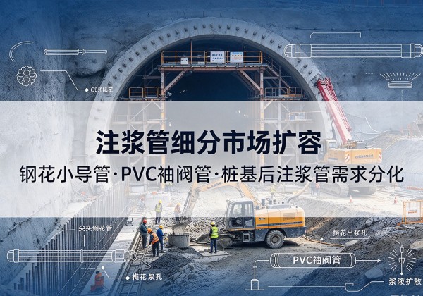 崇左注浆管细分市场扩容，隧道钢花小导管、PVC 袖阀管、桩基后注浆管需求分化